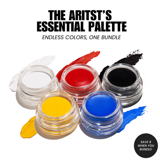 ARTIST'S ESSENTIALS PALETTE BUNDLE - PLAY POT Long-Lasting Cream Color