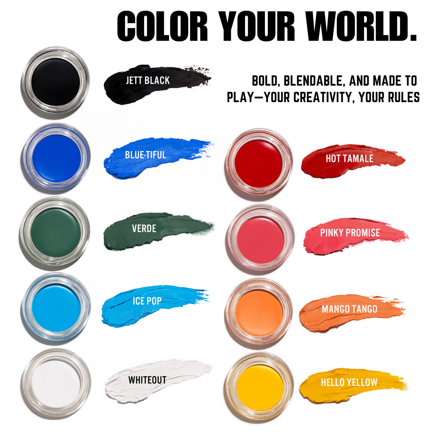 PLAY POT Long-Lasting Cream Color - FULL SET