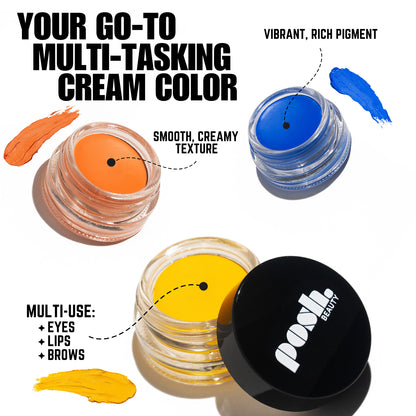PLAY POT Long-Lasting Cream Color - JETT BLACK